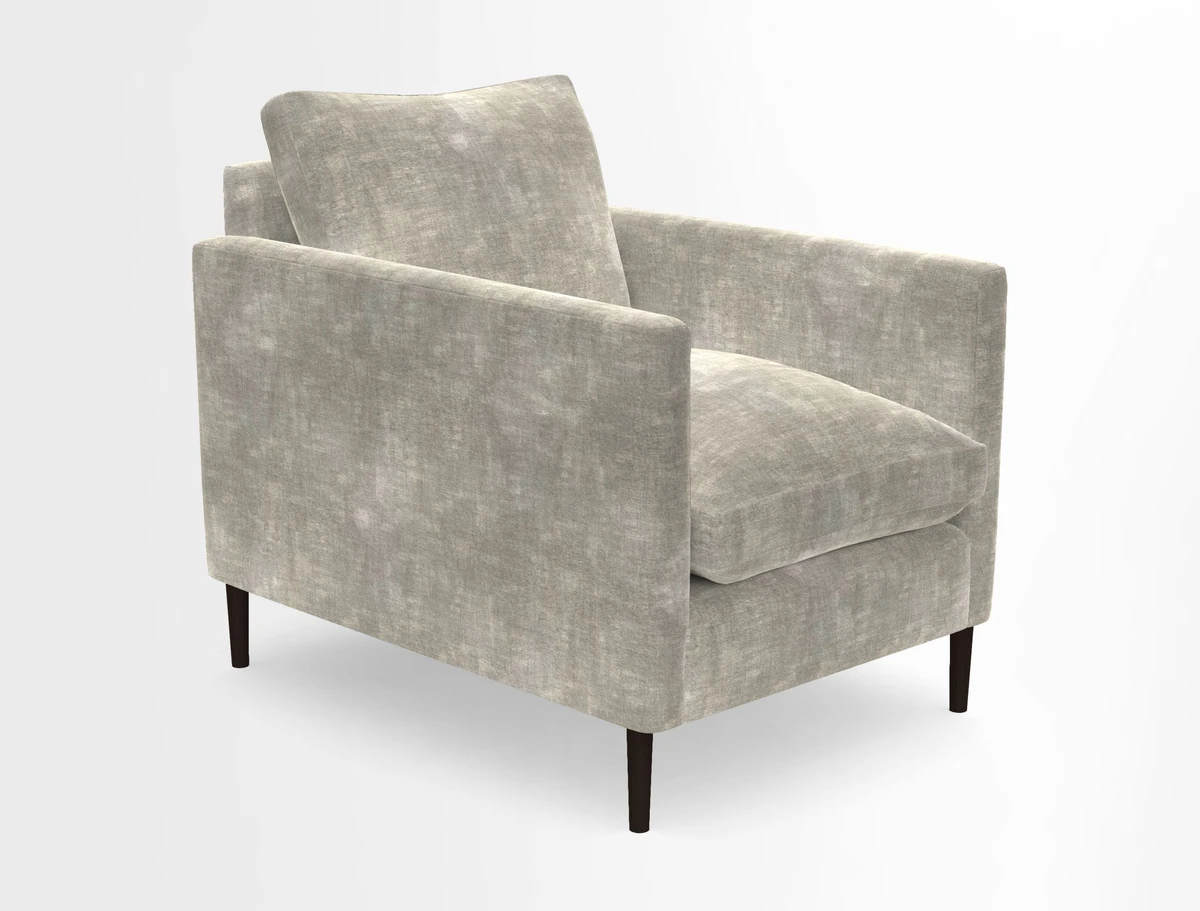 Heyshott Chair in Two Tone Plain Biscuit. Loose cover option available
