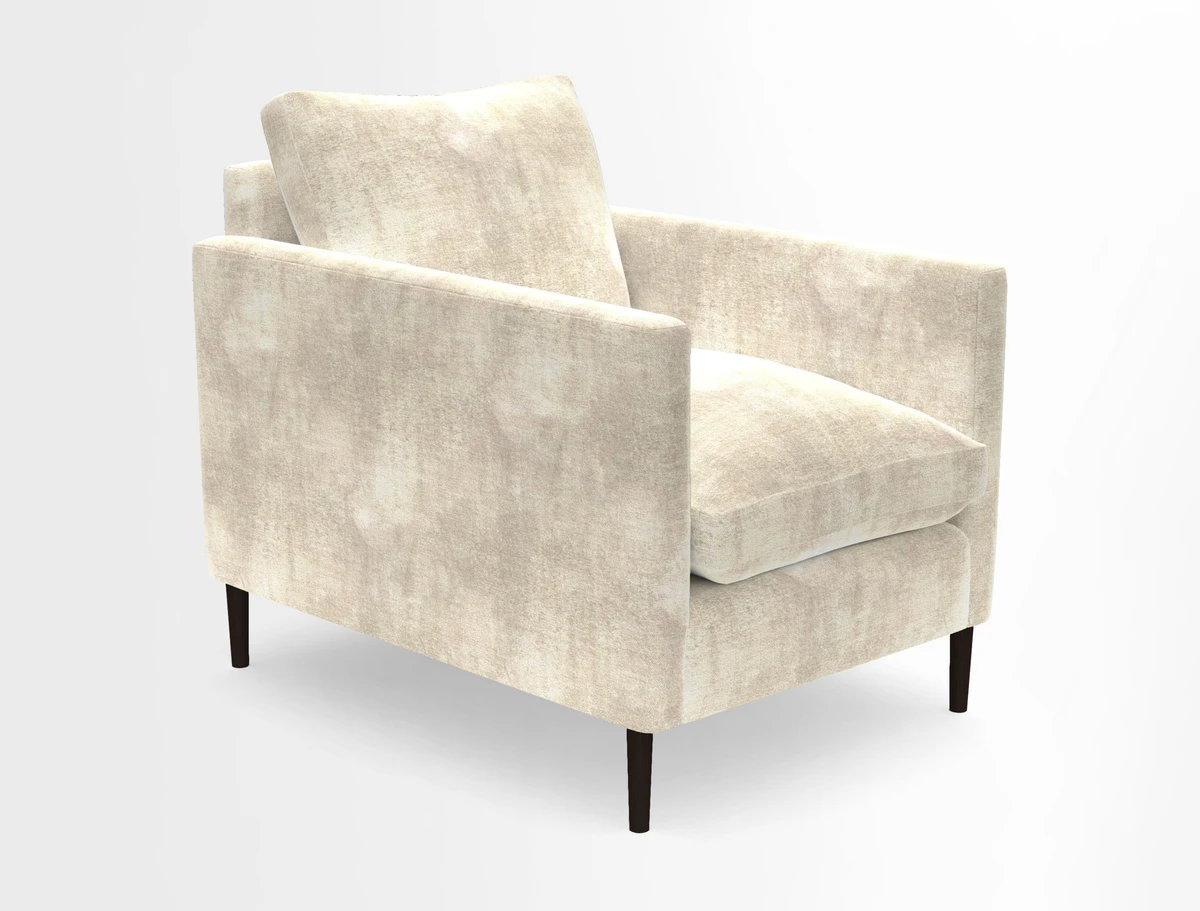 Heyshott Chair in Two Tone Plain Biscuit. Loose cover option available