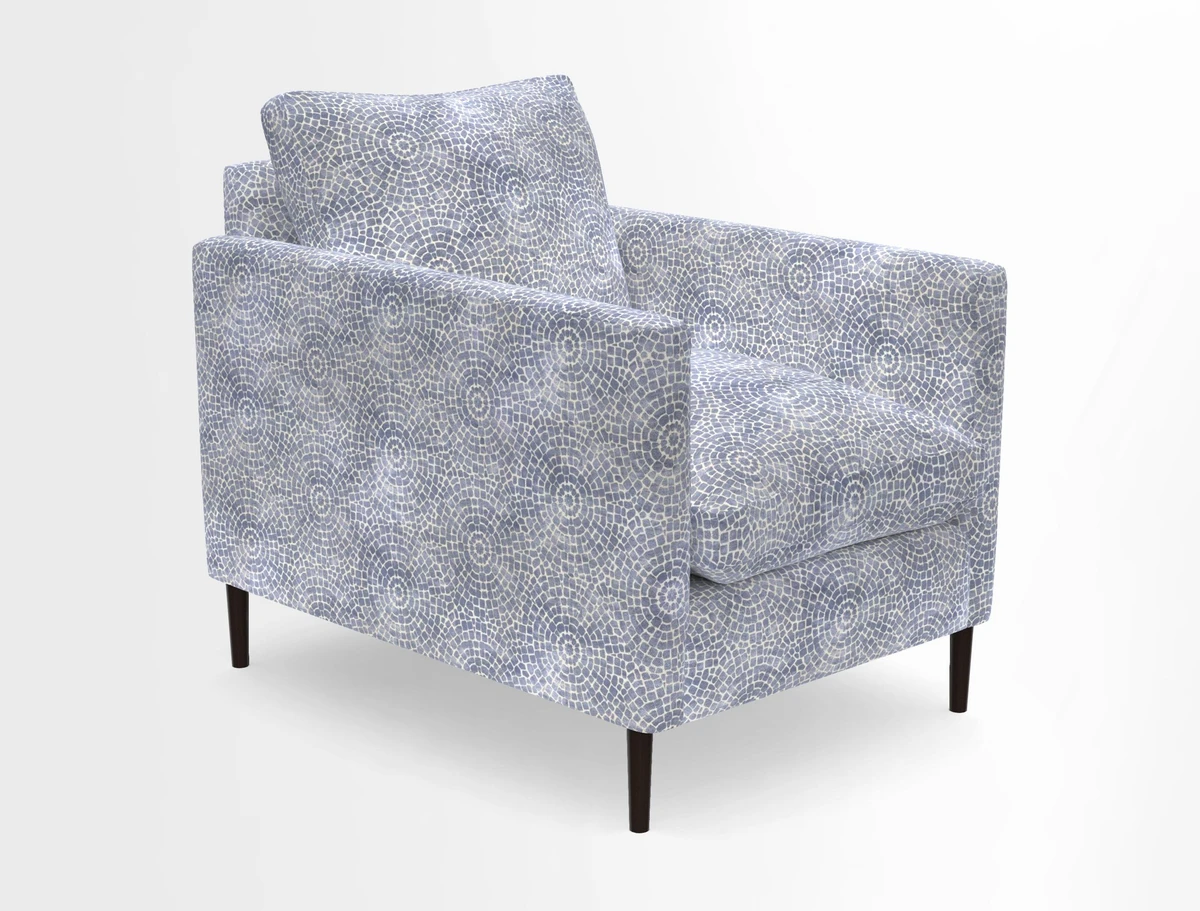 Heyshott Chair in Two Tone Plain Biscuit. Loose cover option available