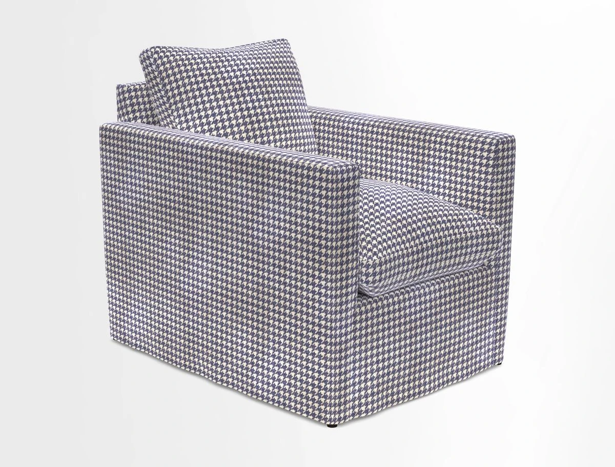Heyshott Chair in Two Tone Plain Biscuit. Loose cover option available