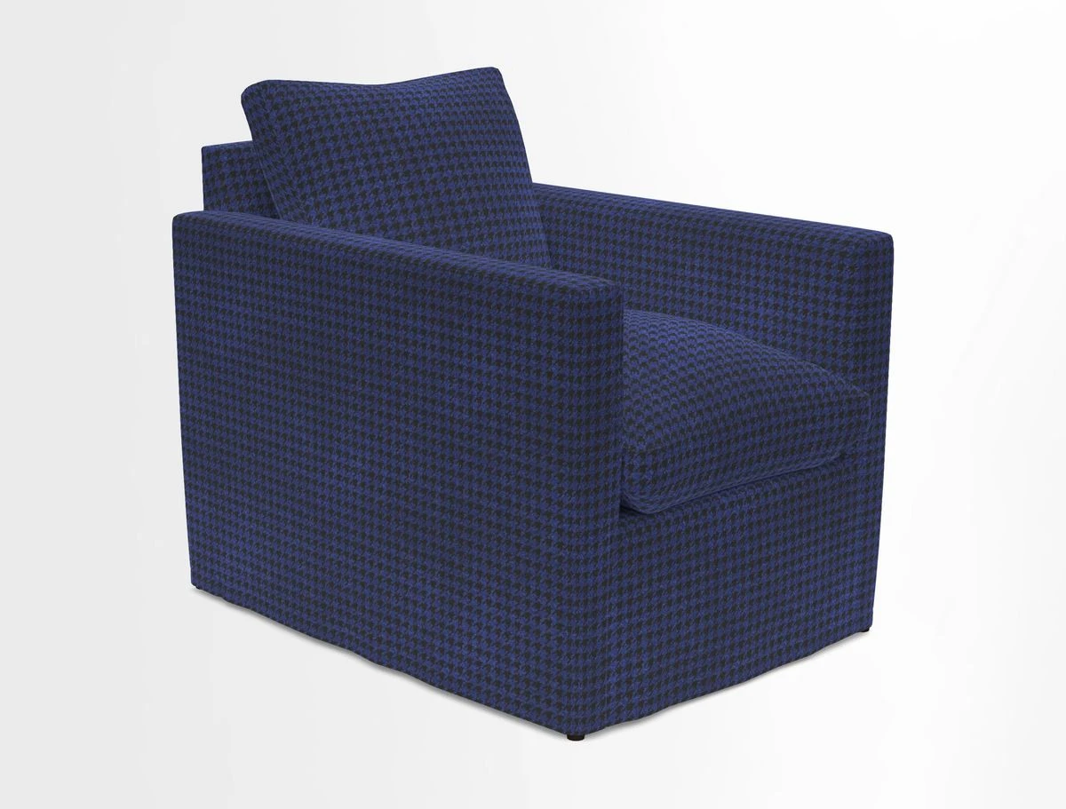 Heyshott Chair in Two Tone Plain Biscuit. Loose cover option available