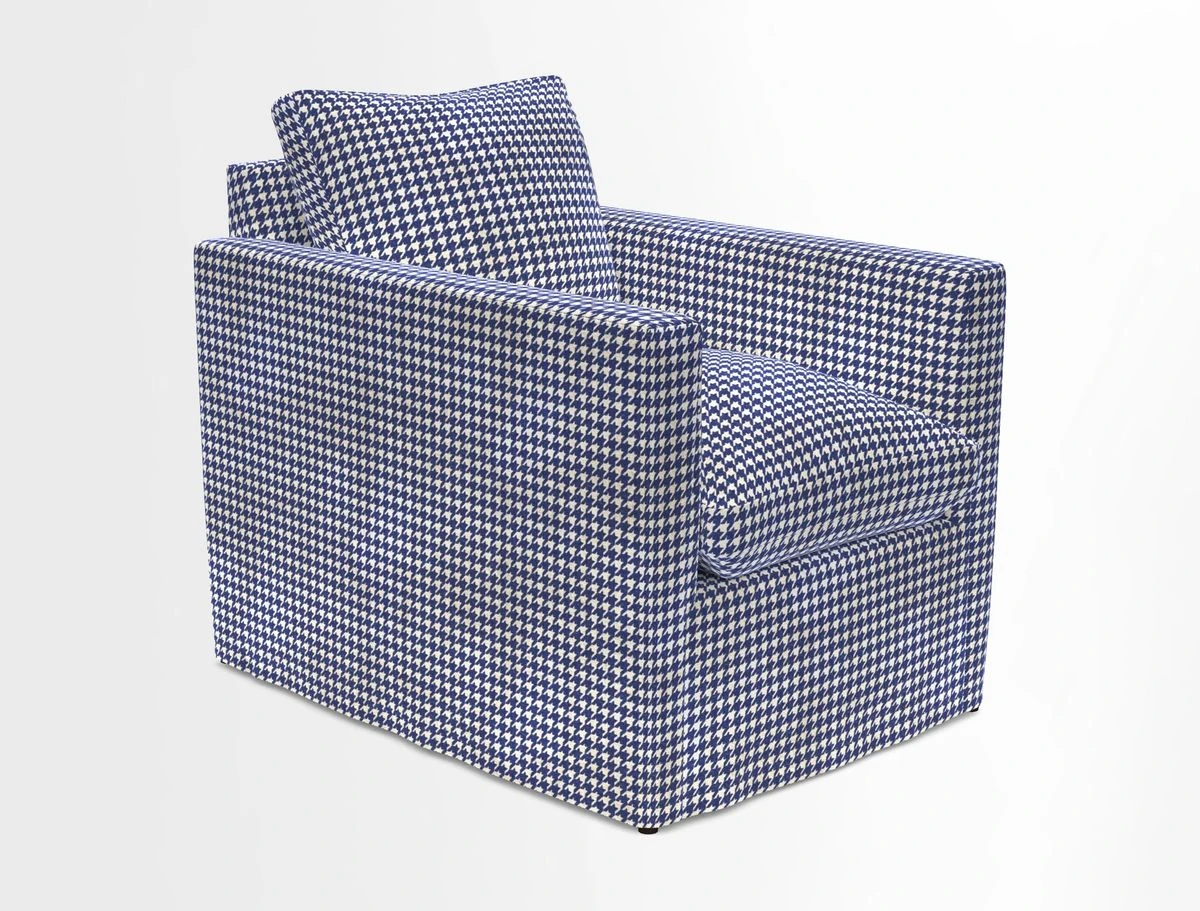 Heyshott Chair in Two Tone Plain Biscuit. Loose cover option available