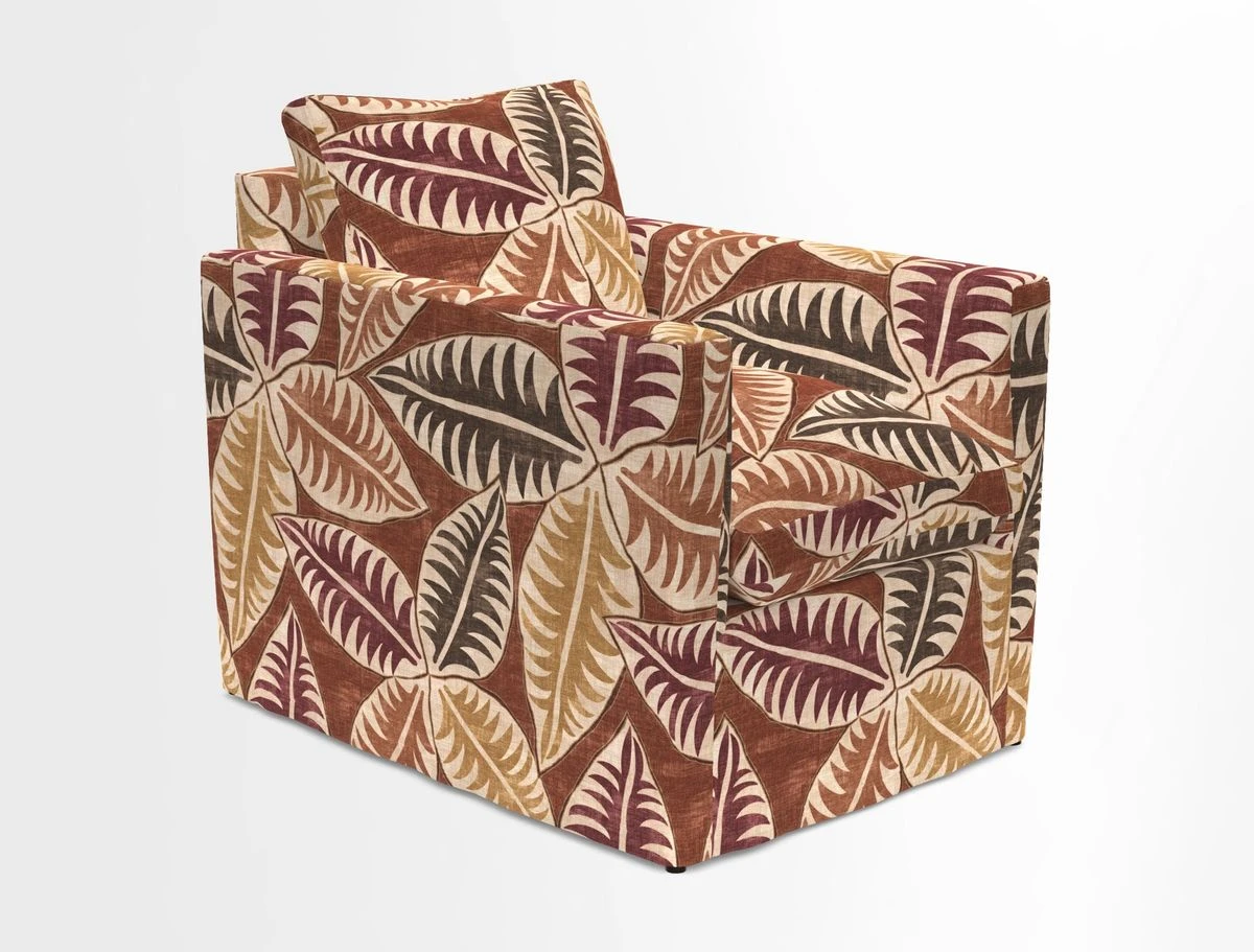 Heyshott Chair in Two Tone Plain Biscuit. Loose cover option available