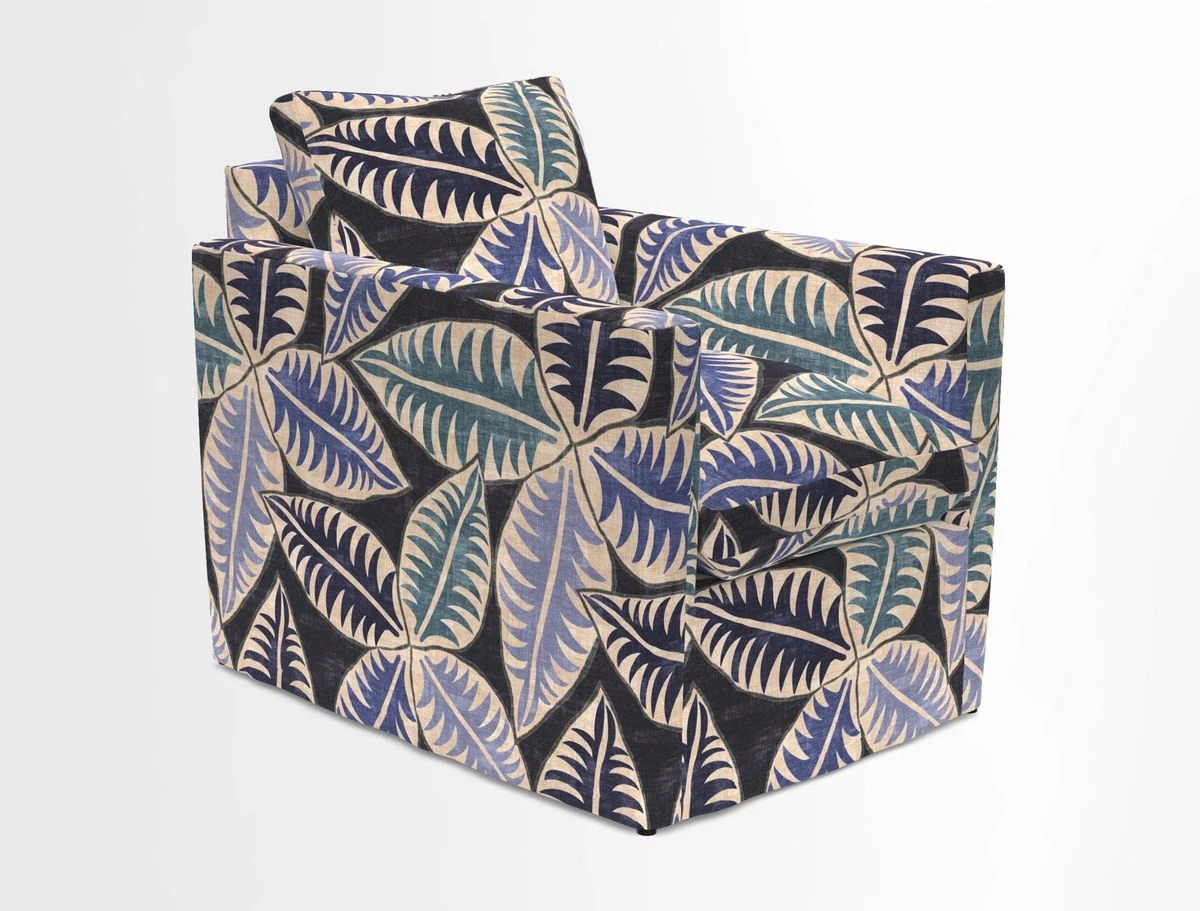 Heyshott Chair in Two Tone Plain Biscuit. Loose cover option available
