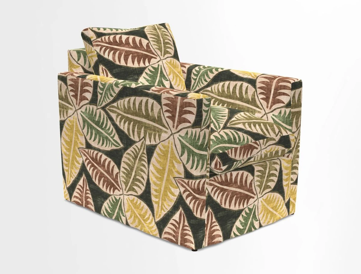 Heyshott Chair in Two Tone Plain Biscuit. Loose cover option available