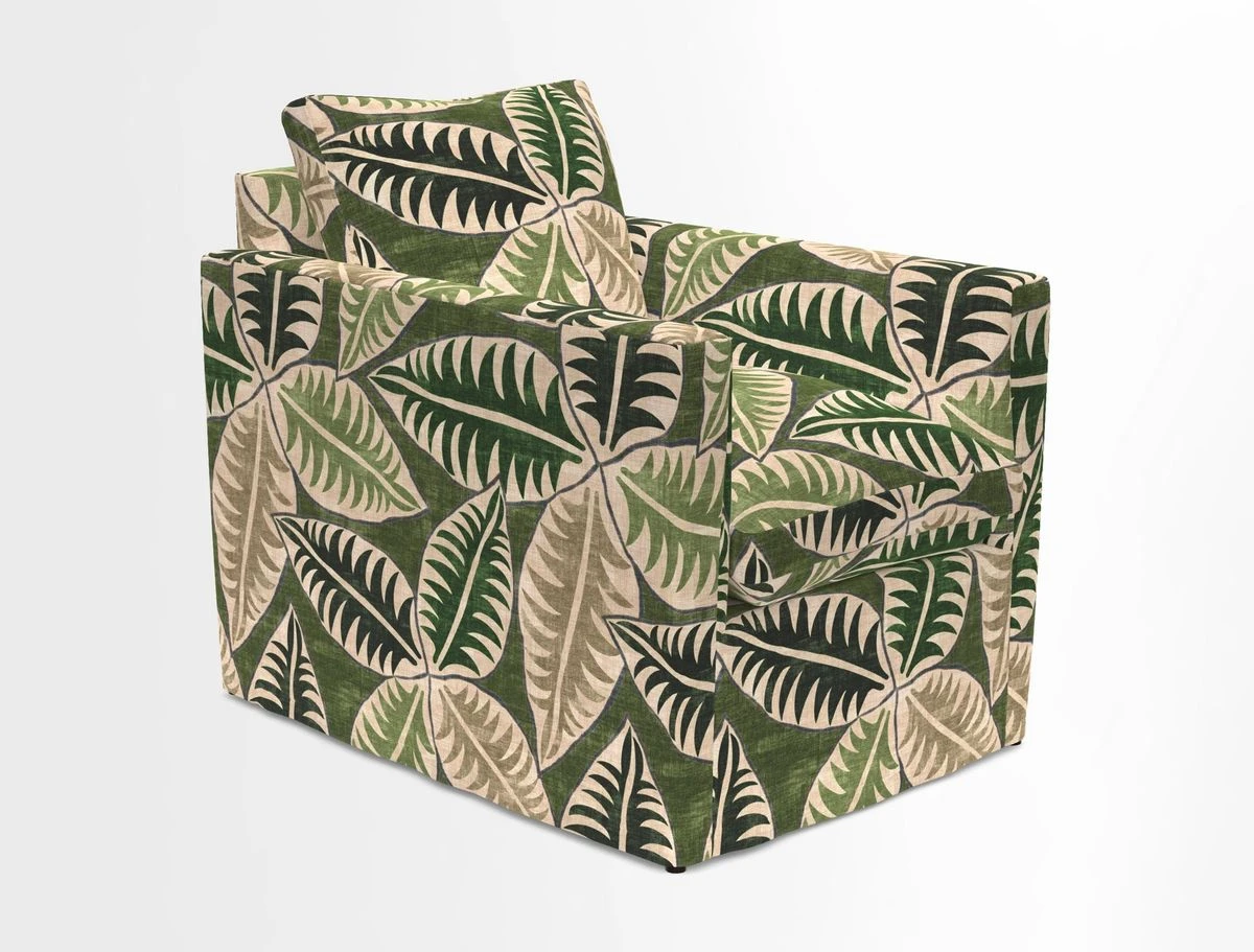 Heyshott Chair in Two Tone Plain Biscuit. Loose cover option available