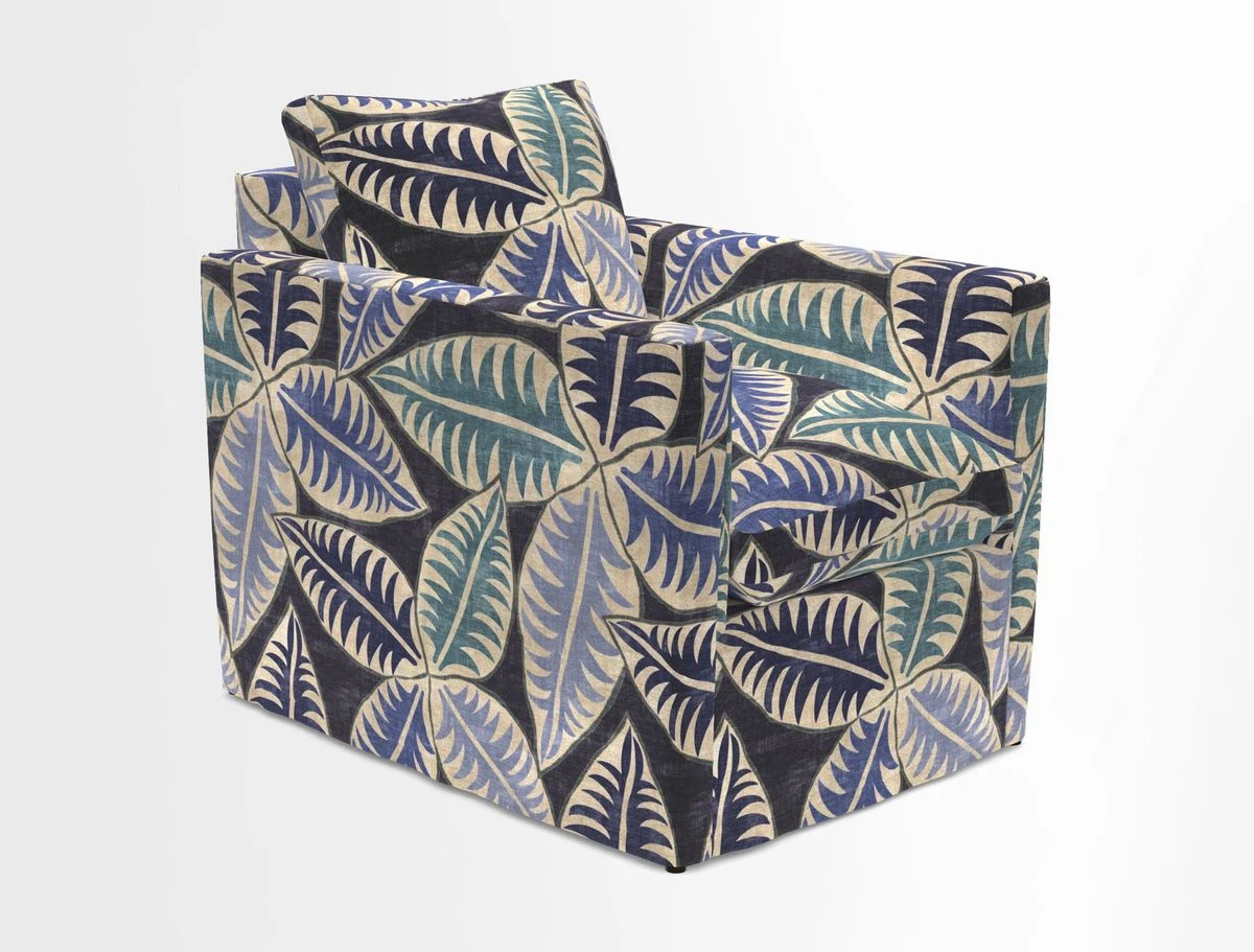 Heyshott Chair in Two Tone Plain Biscuit. Loose cover option available