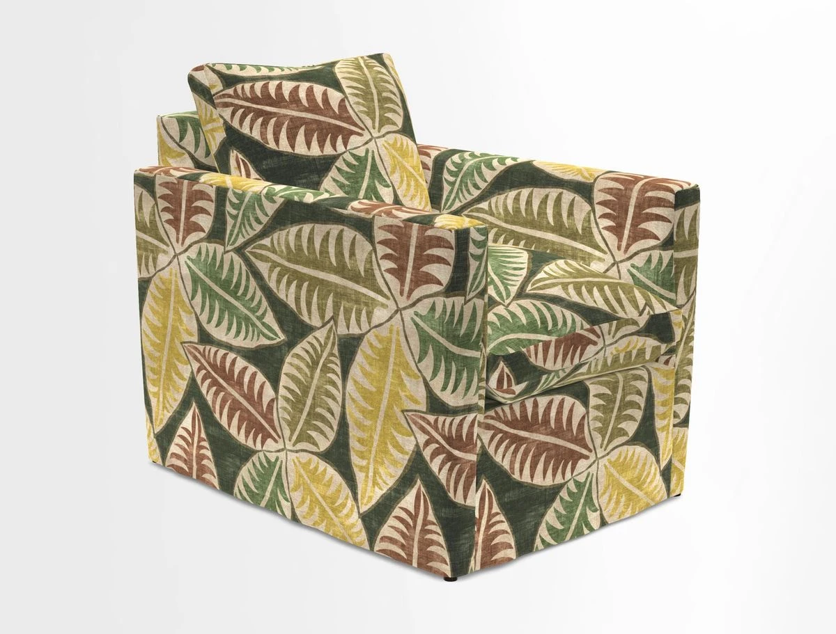 Heyshott Chair in Two Tone Plain Biscuit. Loose cover option available