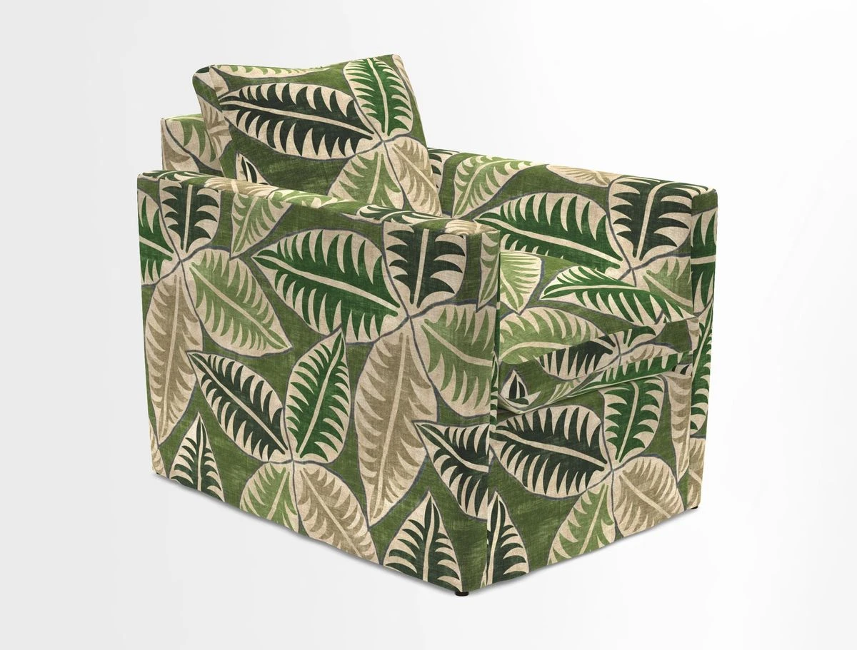 Heyshott Chair in Two Tone Plain Biscuit. Loose cover option available