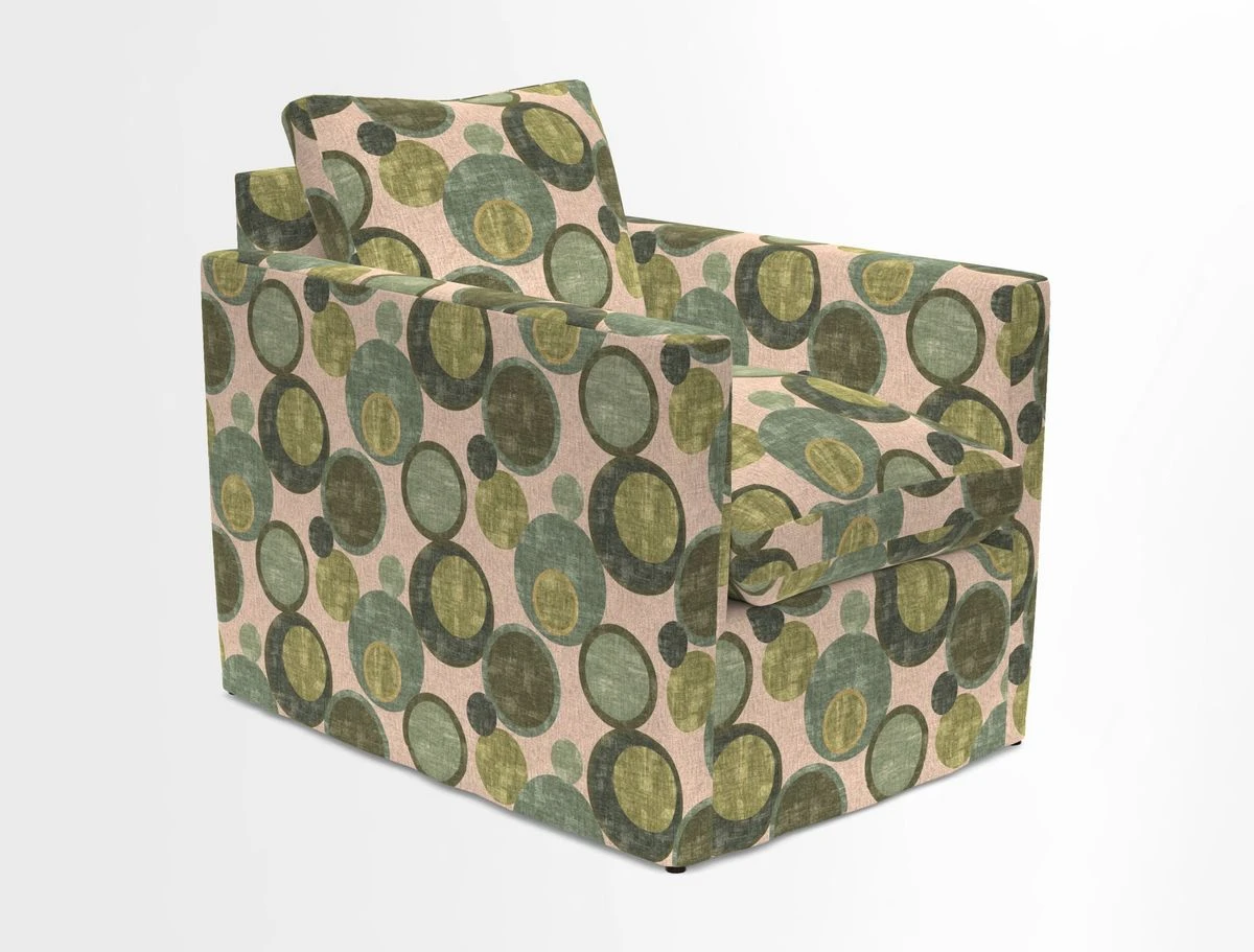 Heyshott Chair in Two Tone Plain Biscuit. Loose cover option available