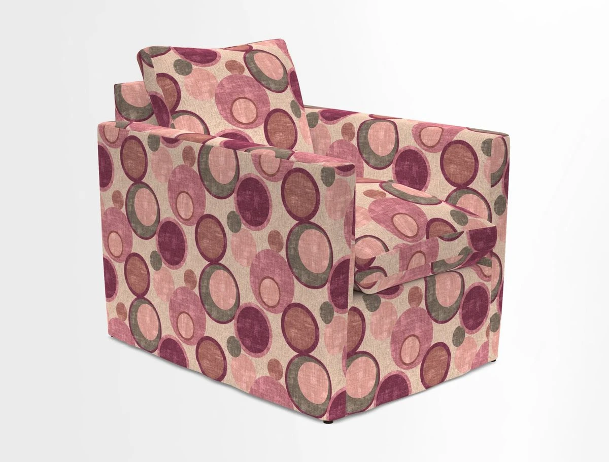Heyshott Chair in Two Tone Plain Biscuit. Loose cover option available