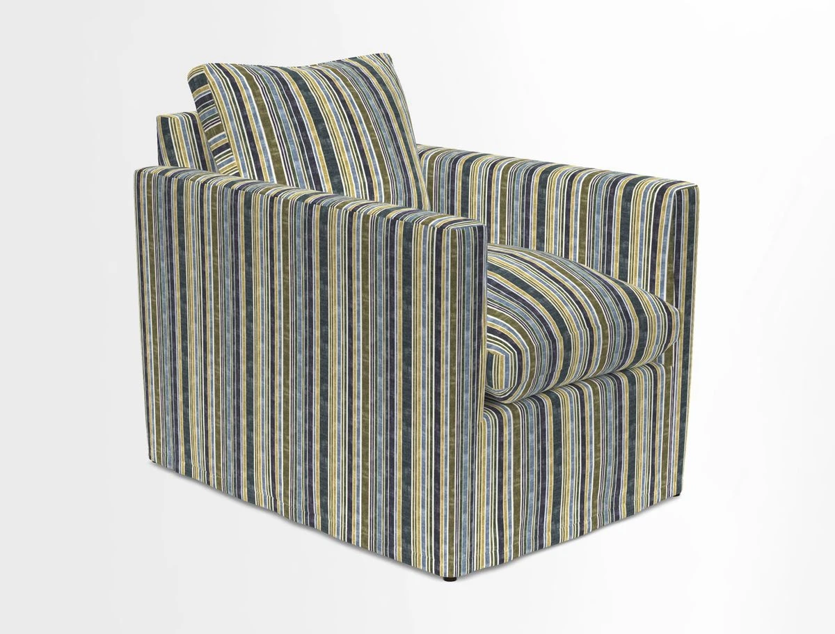 Heyshott Chair in Two Tone Plain Biscuit. Loose cover option available