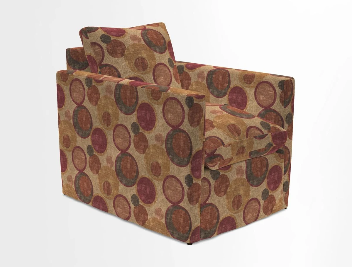 Heyshott Chair in Two Tone Plain Biscuit. Loose cover option available