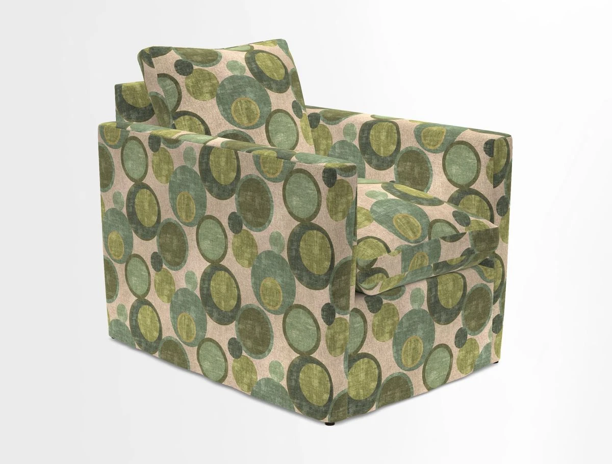 Heyshott Chair in Two Tone Plain Biscuit. Loose cover option available