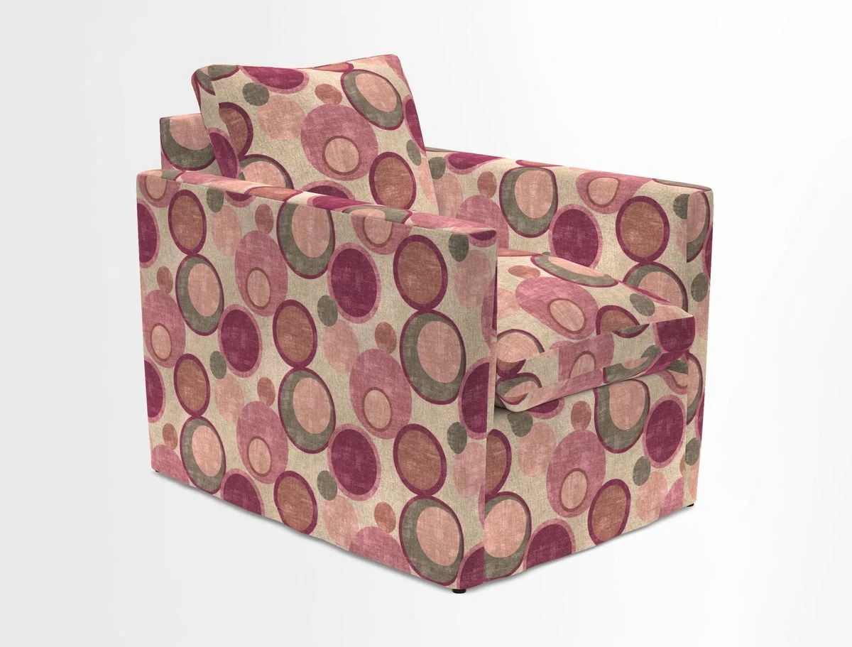 Heyshott Chair in Two Tone Plain Biscuit. Loose cover option available