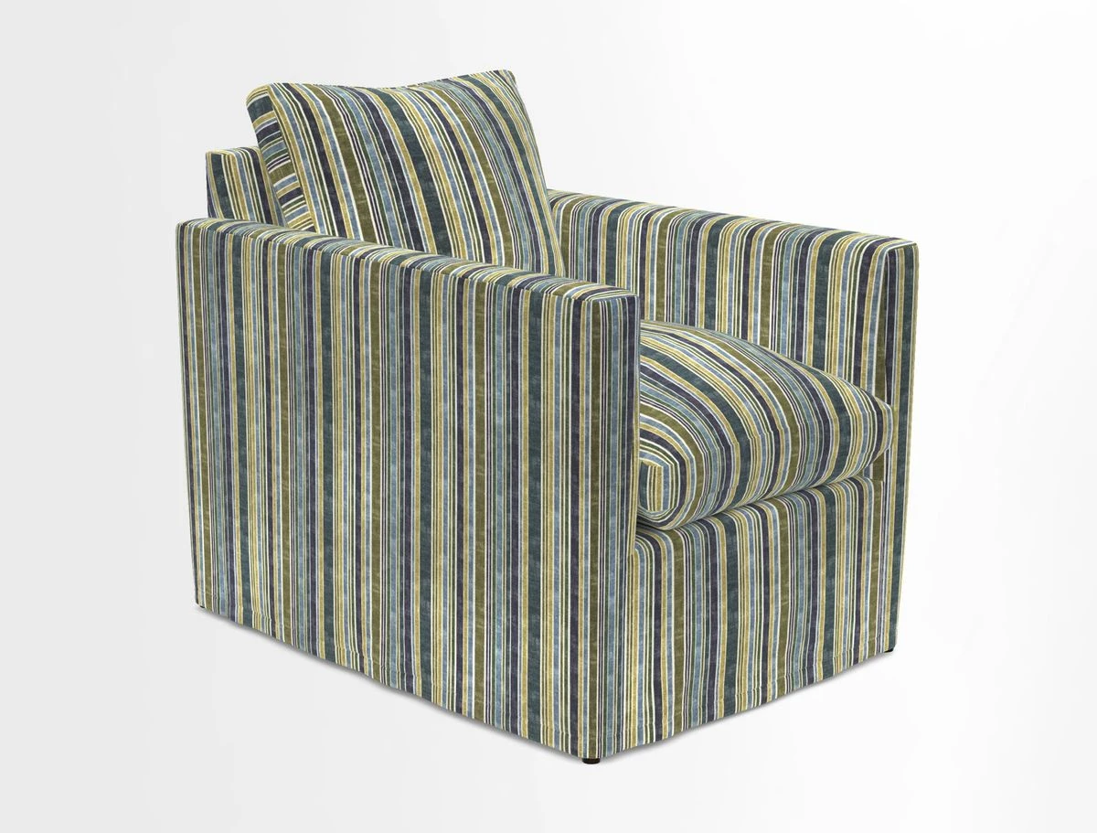 Heyshott Chair in Two Tone Plain Biscuit. Loose cover option available