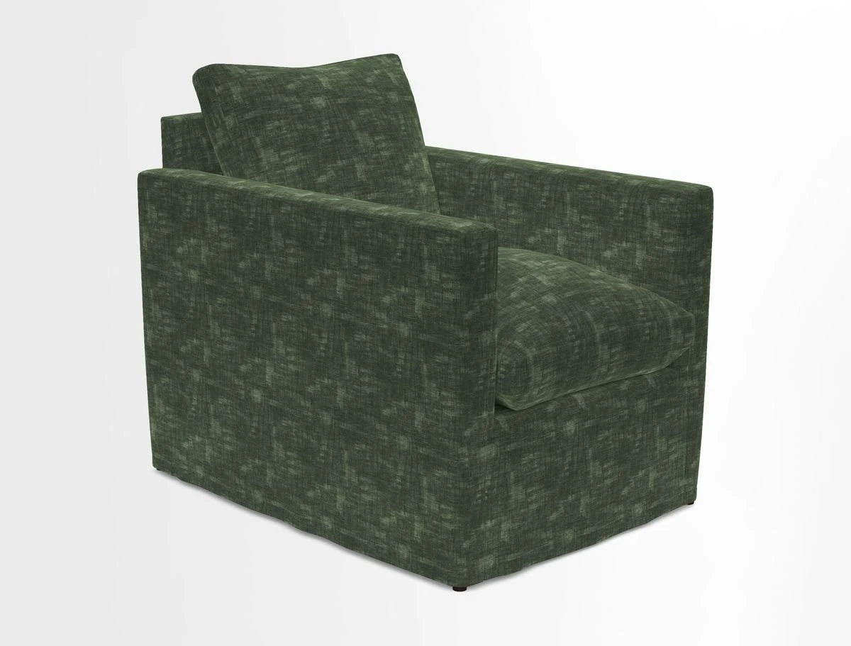 Heyshott Chair in Two Tone Plain Biscuit. Loose cover option available