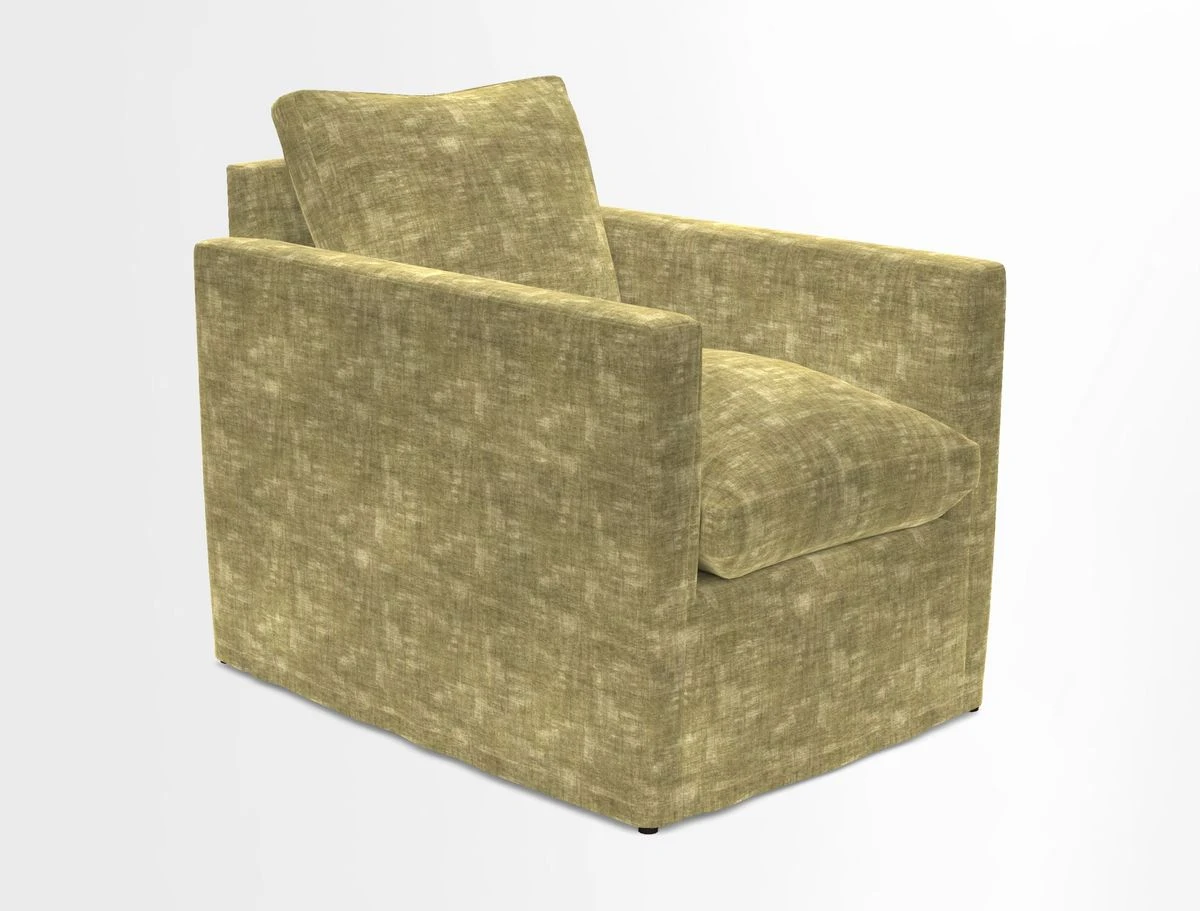 Heyshott Chair in Two Tone Plain Biscuit. Loose cover option available