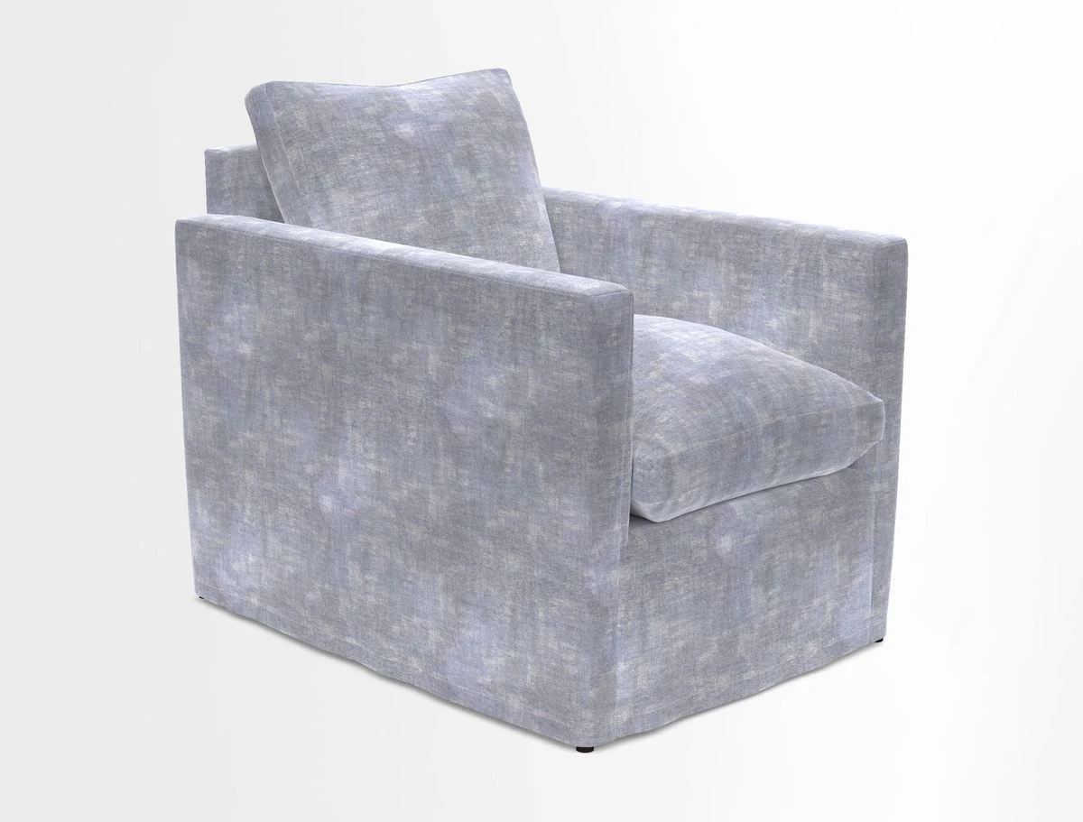 Heyshott Chair in Two Tone Plain Biscuit. Loose cover option available