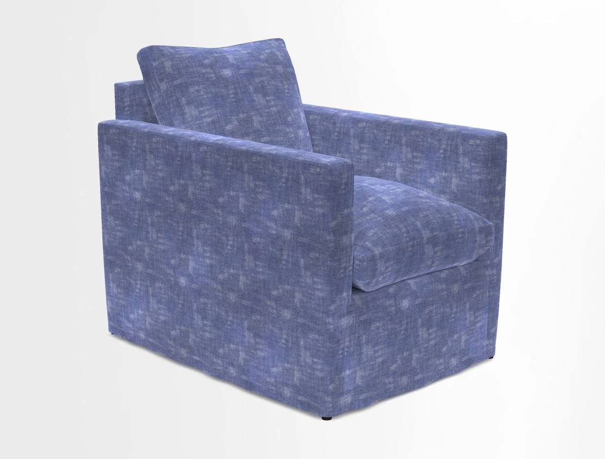 Heyshott Chair in Two Tone Plain Biscuit. Loose cover option available