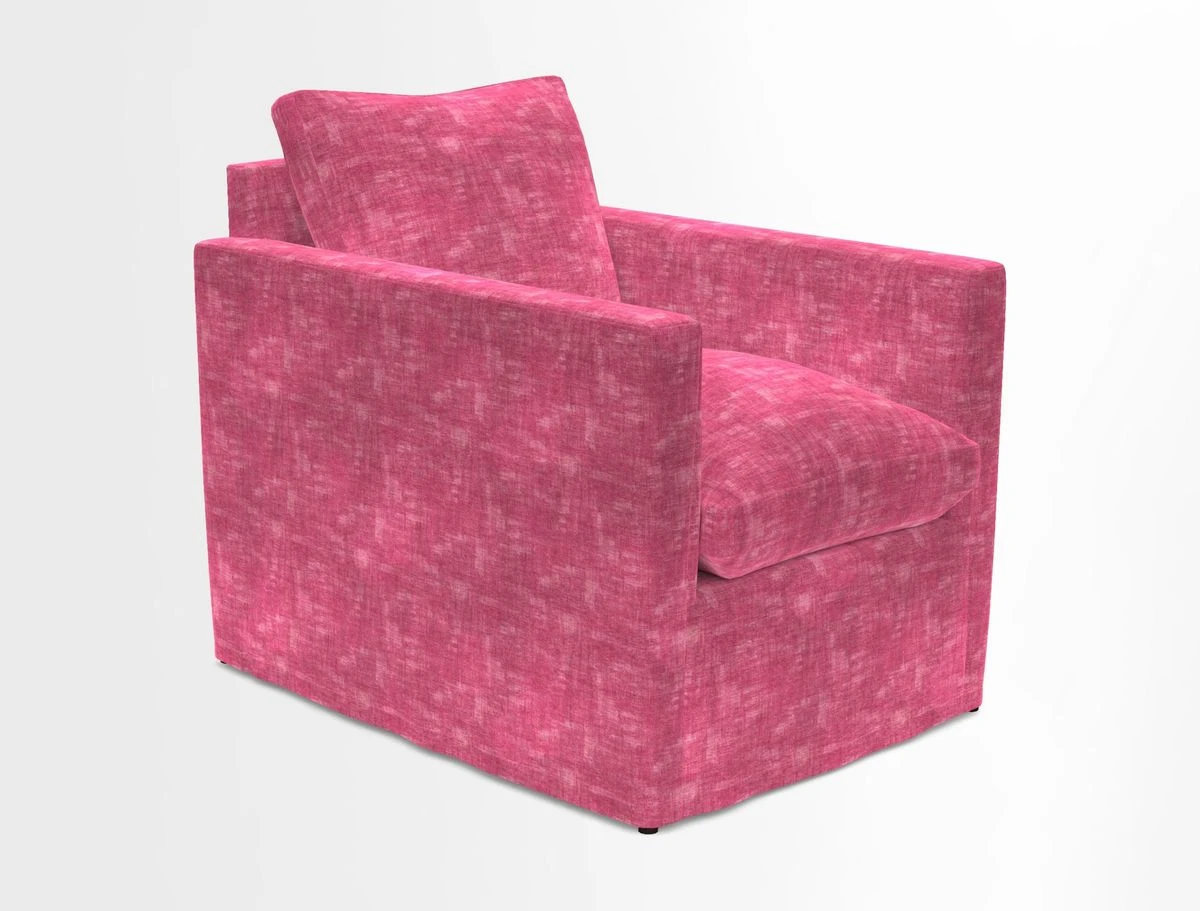 Heyshott Chair in Two Tone Plain Biscuit. Loose cover option available