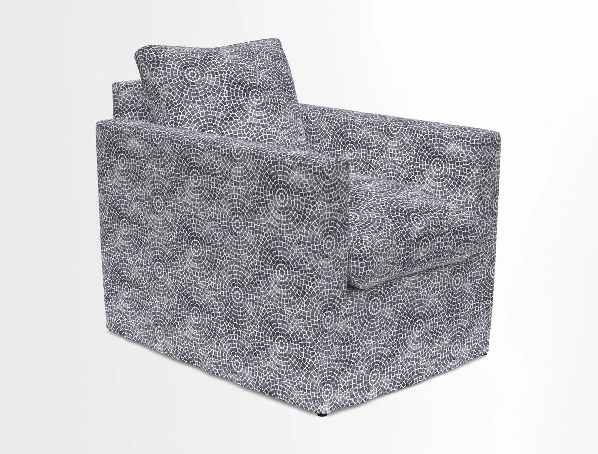 Heyshott Chair in Two Tone Plain Biscuit. Loose cover option available