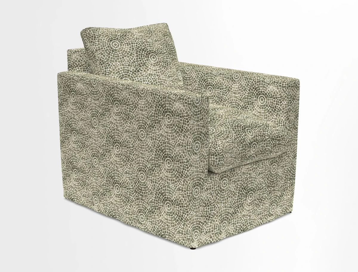 Heyshott Chair in Two Tone Plain Biscuit. Loose cover option available