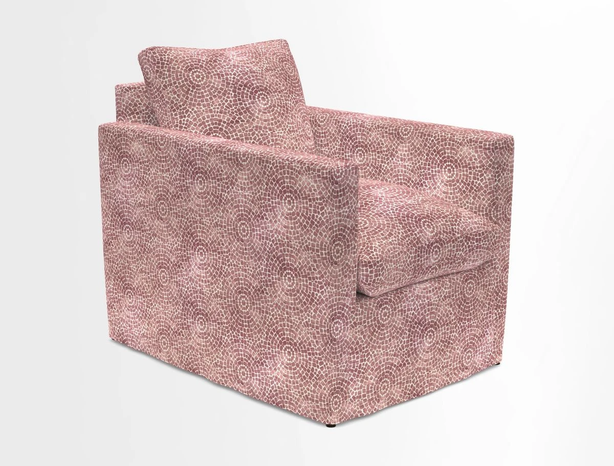 Heyshott Chair in Two Tone Plain Biscuit. Loose cover option available