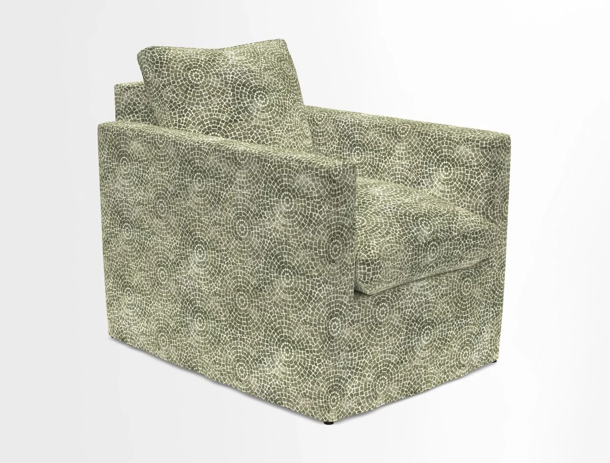 Heyshott Chair in Two Tone Plain Biscuit. Loose cover option available
