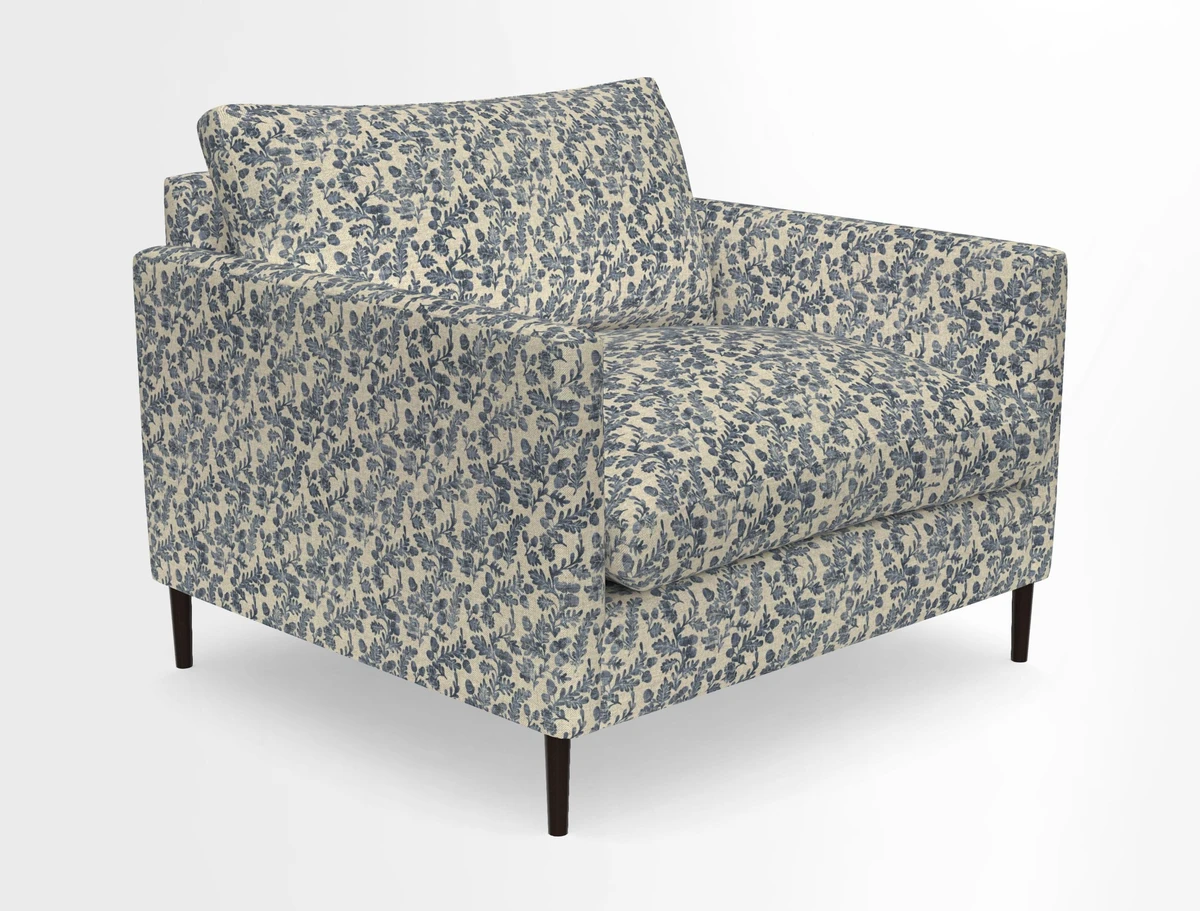 Heyshott Snuggler in Two Tone Plain Biscuit. Loose cover option available