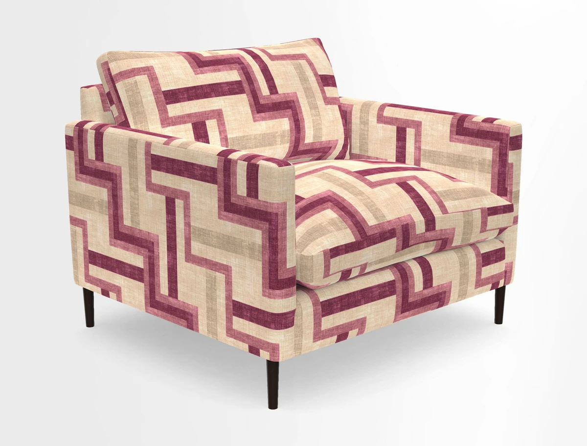 Heyshott Snuggler in Two Tone Plain Biscuit. Loose cover option available