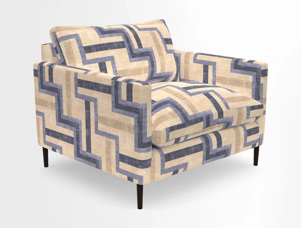 Heyshott Snuggler in Two Tone Plain Biscuit. Loose cover option available