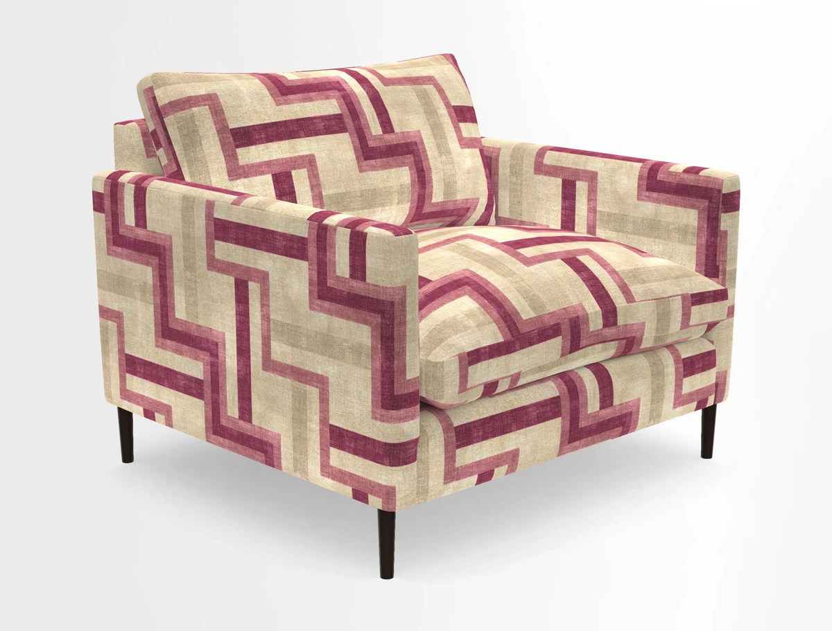 Heyshott Snuggler in Two Tone Plain Biscuit. Loose cover option available