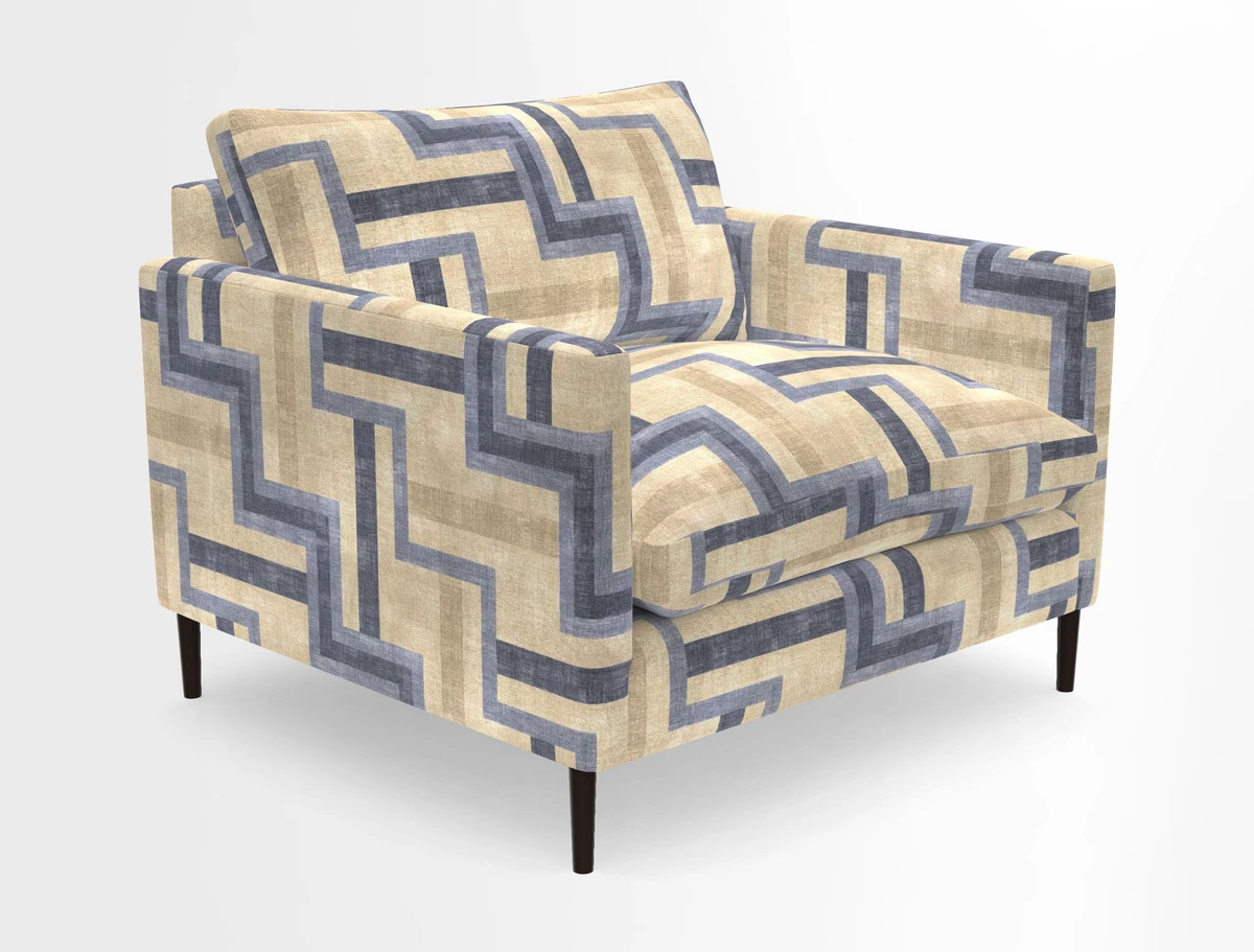 Heyshott Snuggler in Two Tone Plain Biscuit. Loose cover option available