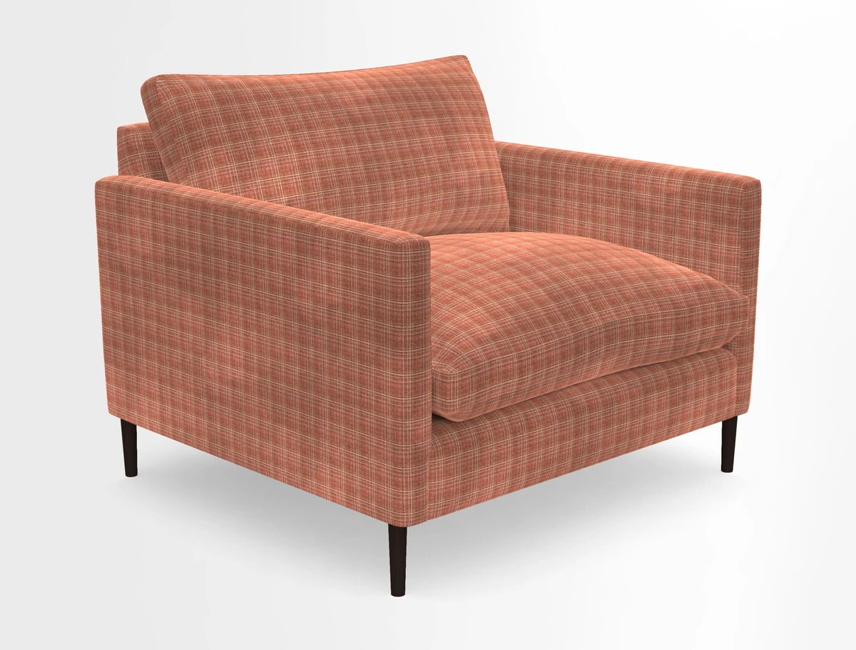 Heyshott Snuggler in Two Tone Plain Biscuit. Loose cover option available