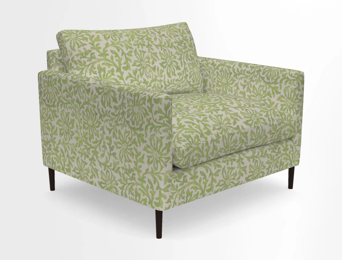 Heyshott Snuggler in Two Tone Plain Biscuit. Loose cover option available