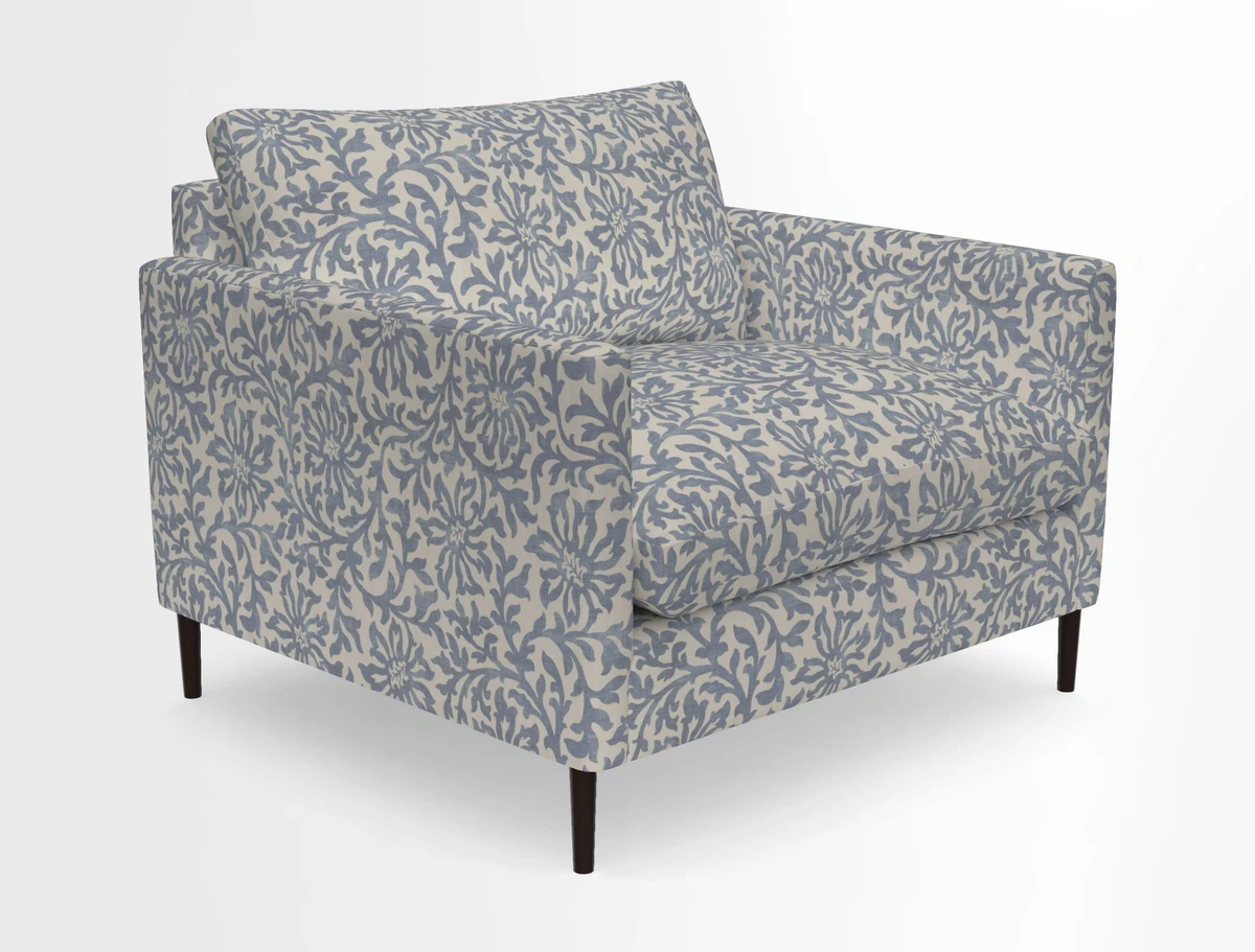 Heyshott Snuggler in Two Tone Plain Biscuit. Loose cover option available