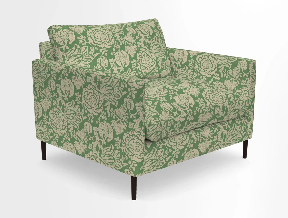Heyshott Snuggler in Two Tone Plain Biscuit. Loose cover option available