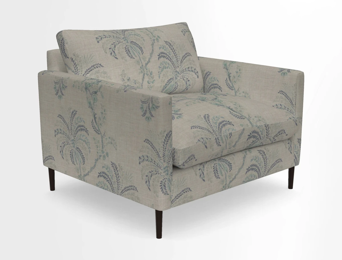 Heyshott Snuggler in Two Tone Plain Biscuit. Loose cover option available