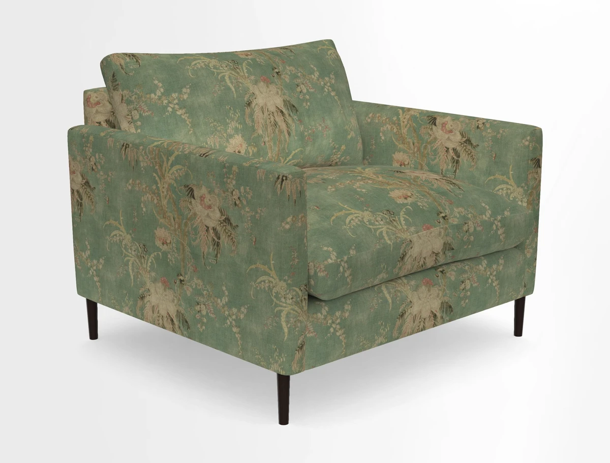 Heyshott Snuggler in Two Tone Plain Biscuit. Loose cover option available