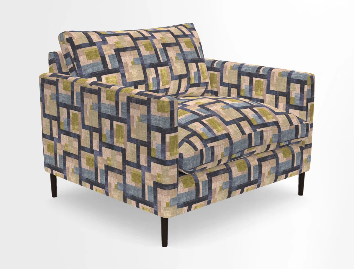 Heyshott Snuggler in Two Tone Plain Biscuit. Loose cover option available