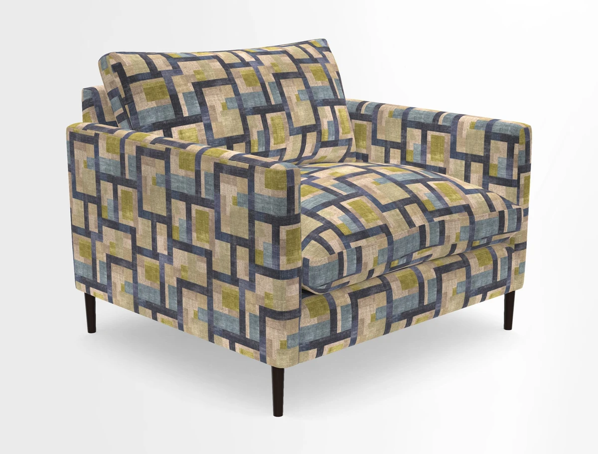 Heyshott Snuggler in Two Tone Plain Biscuit. Loose cover option available