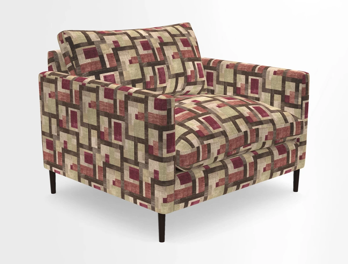 Heyshott Snuggler in Two Tone Plain Biscuit. Loose cover option available
