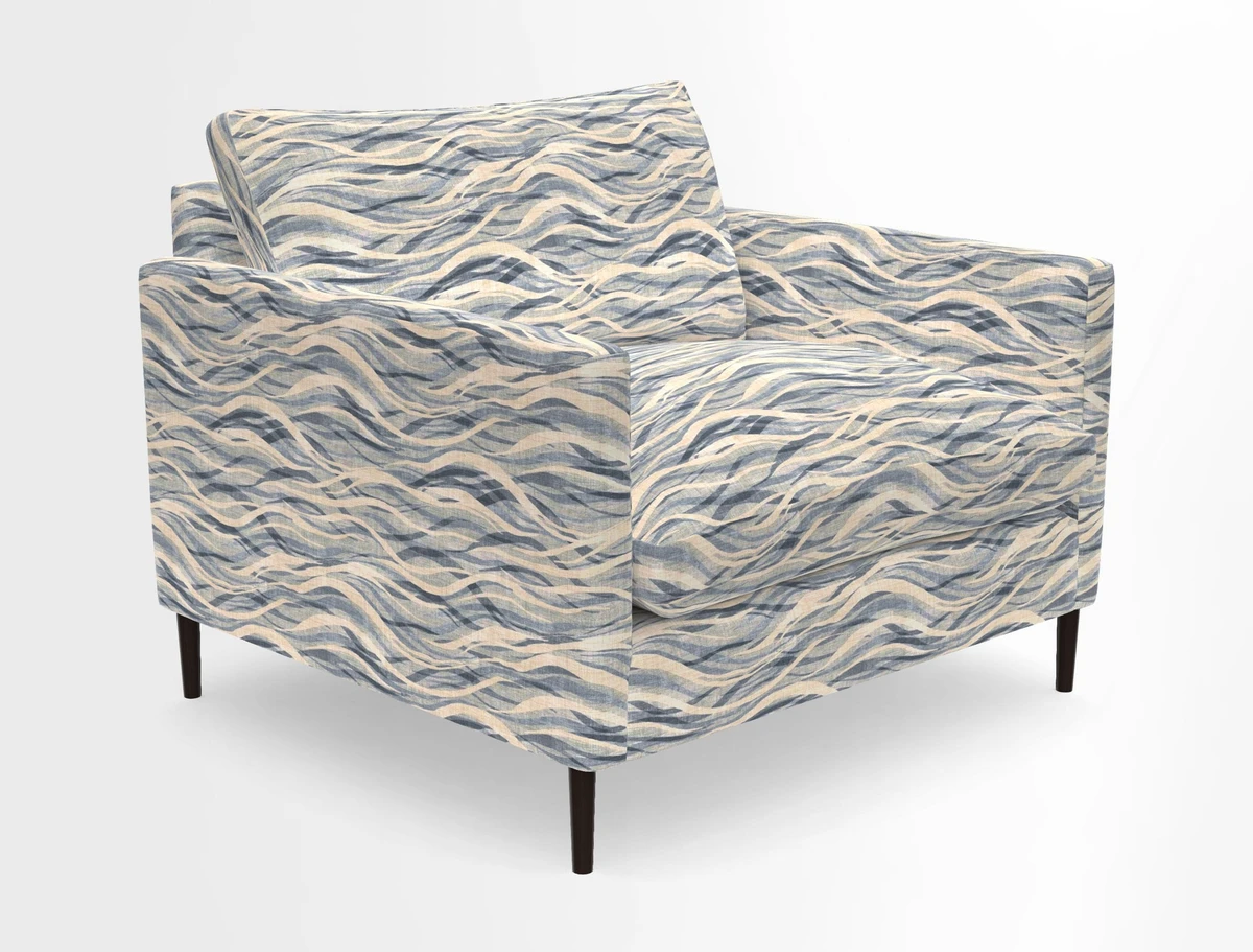 Heyshott Snuggler in Two Tone Plain Biscuit. Loose cover option available