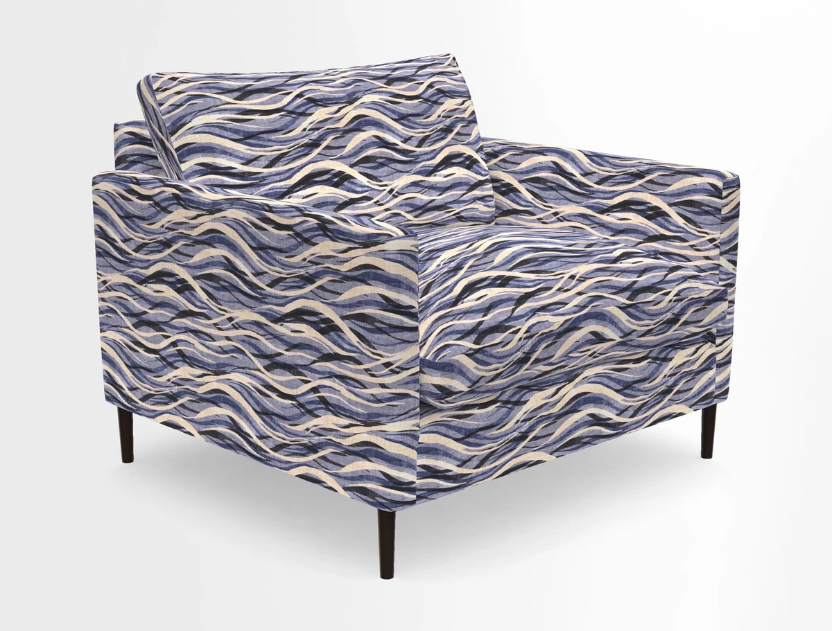 Heyshott Snuggler in Two Tone Plain Biscuit. Loose cover option available