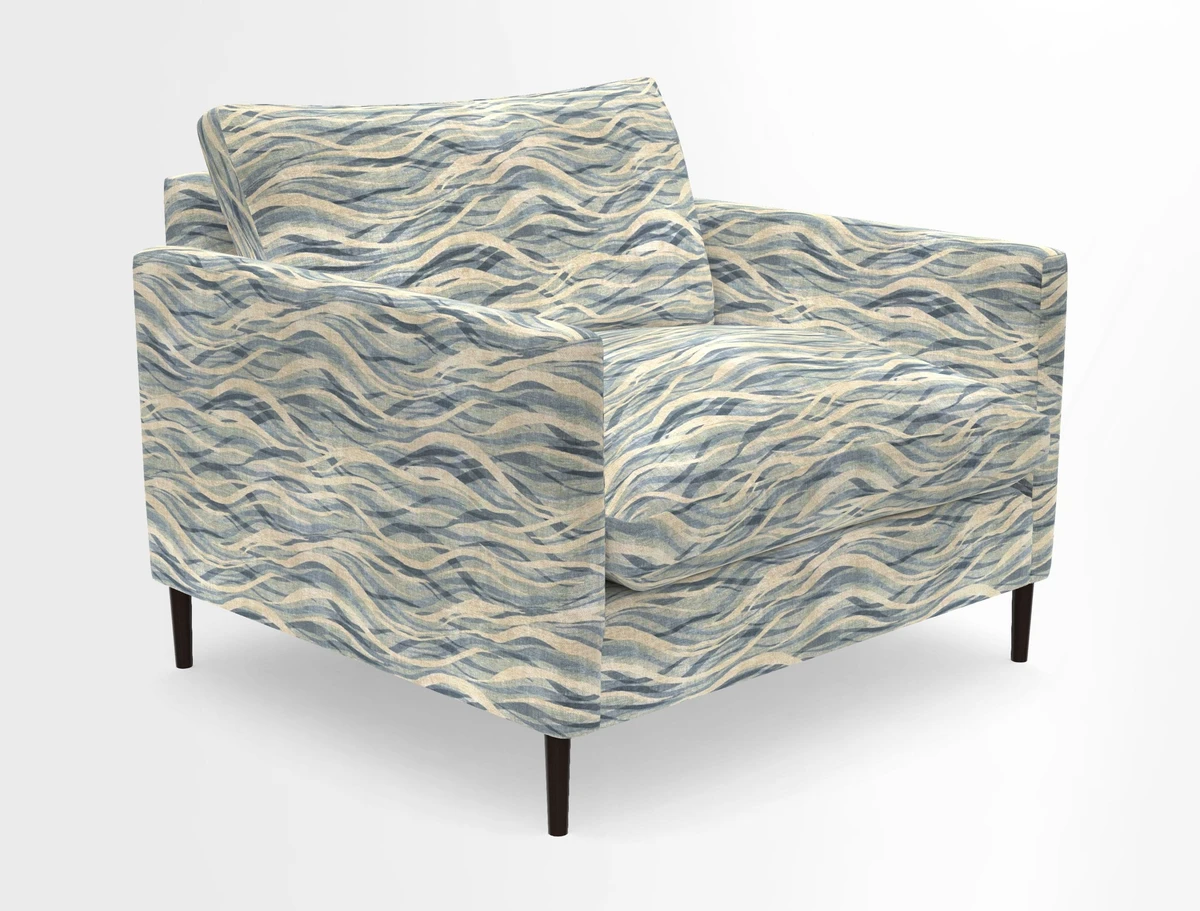 Heyshott Snuggler in Two Tone Plain Biscuit. Loose cover option available