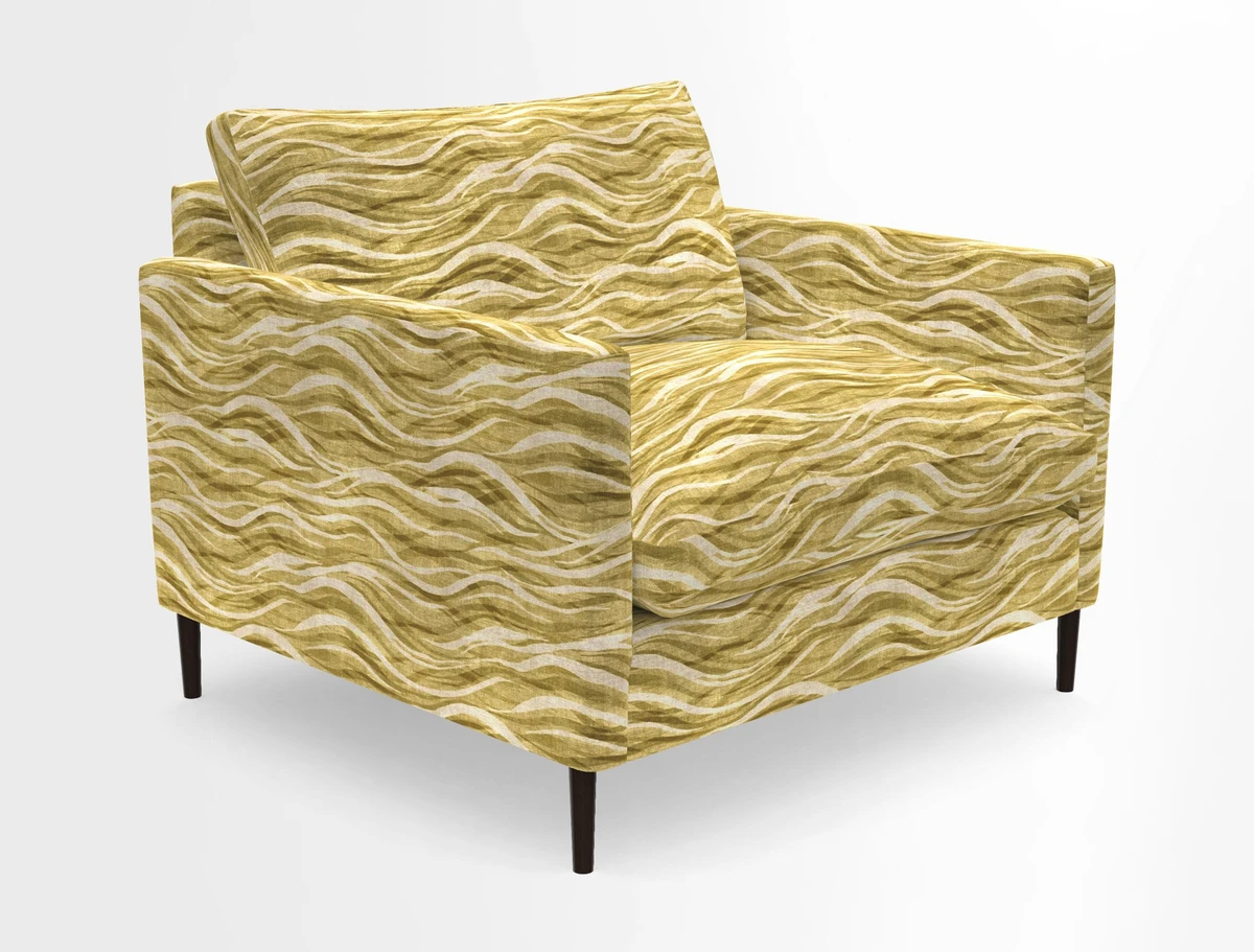 Heyshott Snuggler in Two Tone Plain Biscuit. Loose cover option available