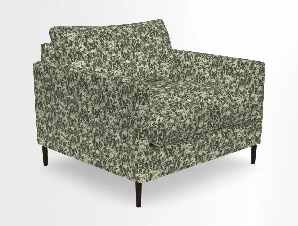 Heyshott Snuggler in Two Tone Plain Biscuit. Loose cover option available