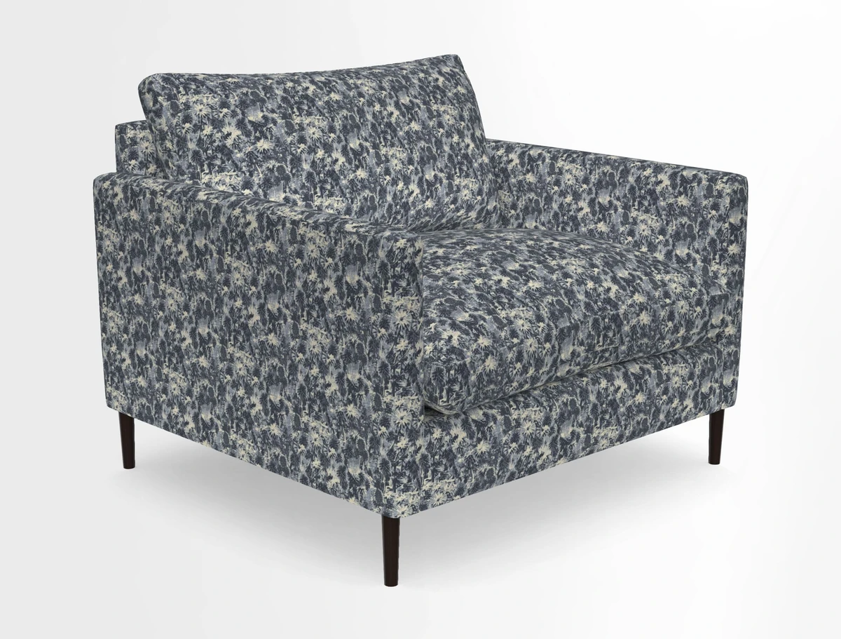 Heyshott Snuggler in Two Tone Plain Biscuit. Loose cover option available