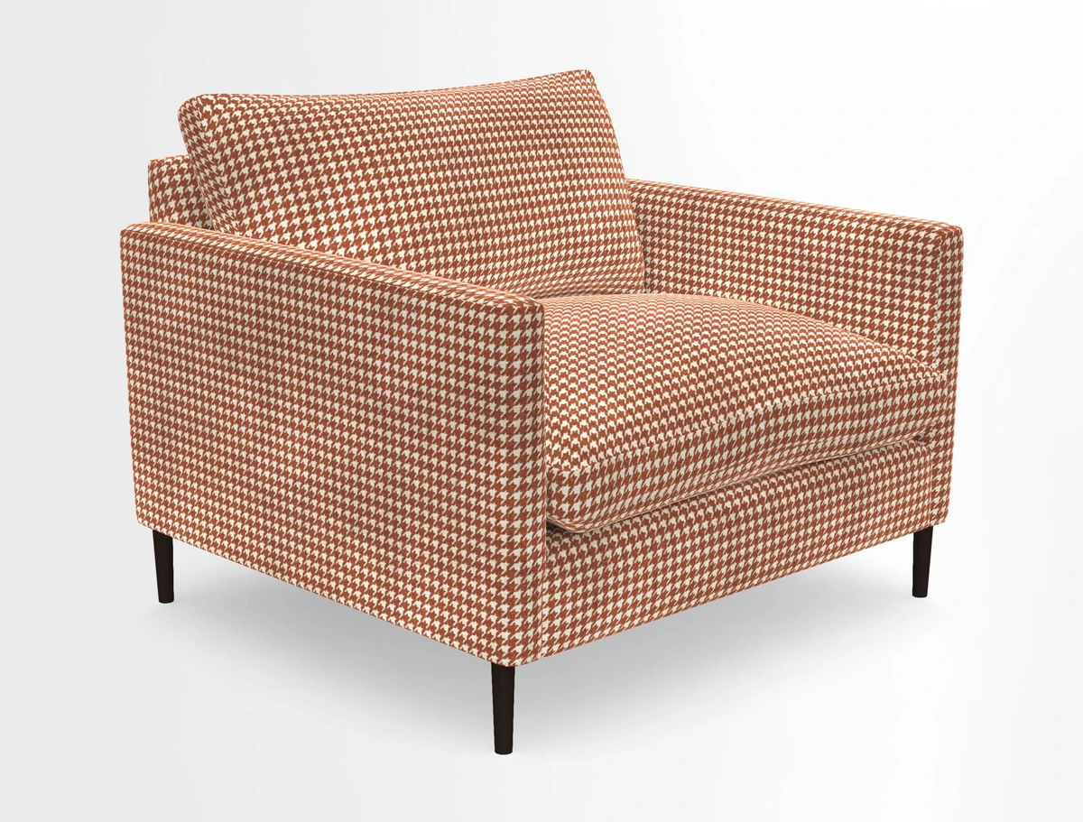 Heyshott Snuggler in Two Tone Plain Biscuit. Loose cover option available